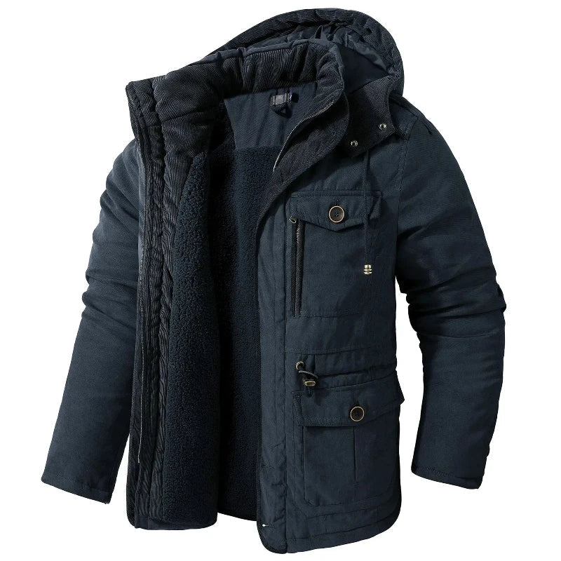 Mason | Parka für Herren mit Kapuze und Taschen