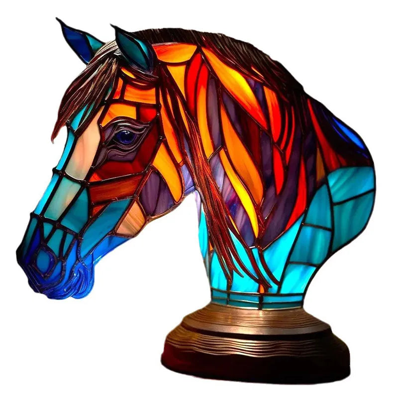 Bunte Tierlampe