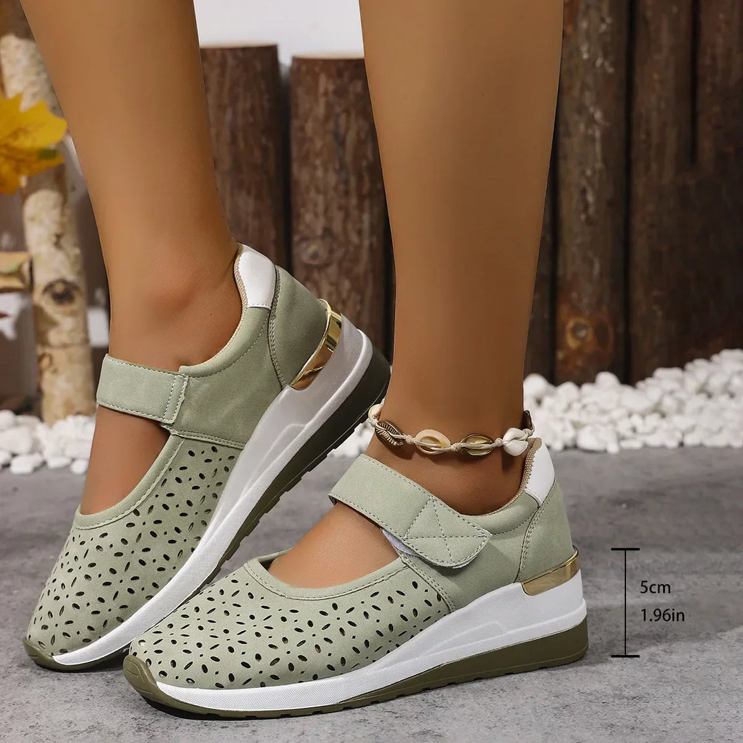 Thea - Damen Luftige Orthopädische Sommerschuhe mit Fußbett