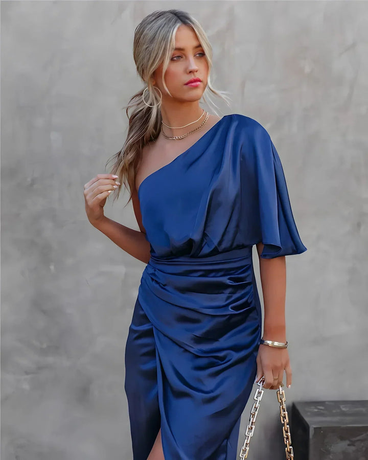 Elegantes Seidenkleid für Damen | Midi