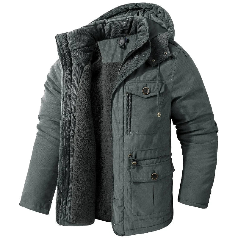 Mason | Parka für Herren mit Kapuze und Taschen