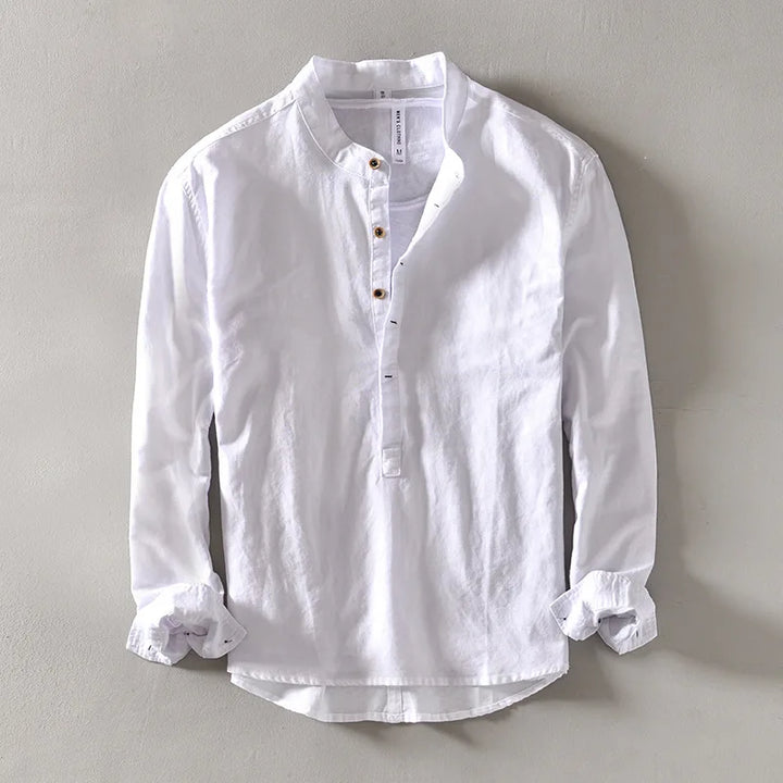 Nevio | Herren Langarm-Henley-Shirt