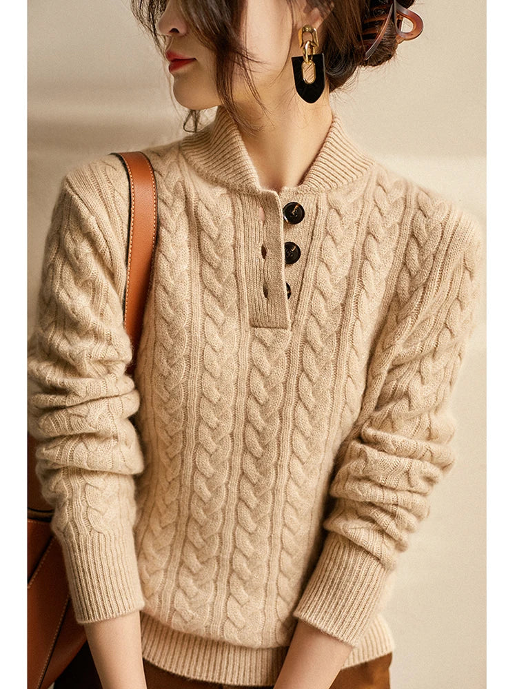 Arden Knopf-Down Pullover
