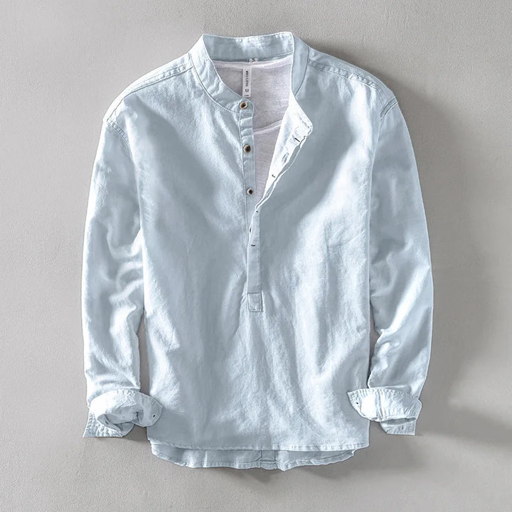 Nevio | Herren Langarm-Henley-Shirt