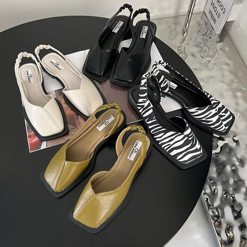 Elegante Sandalen mit quadrater Zehe für Damen - Lea
