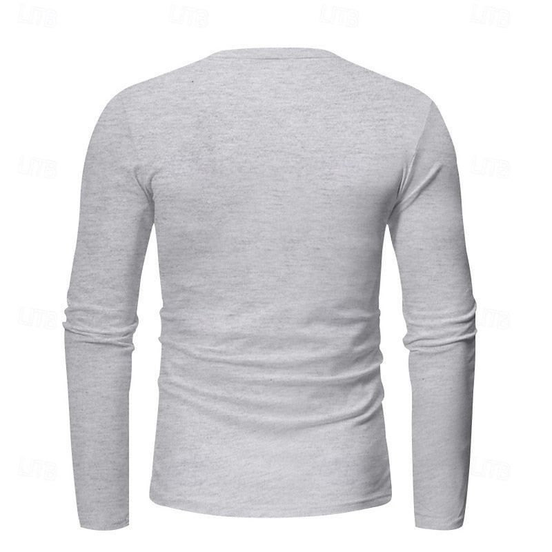 Sheldon | Klassisches Herren Henley-Shirt mit Knopfleiste