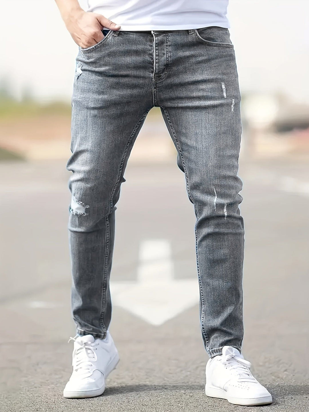 Slim-Fit-Jeans Herren Skinny