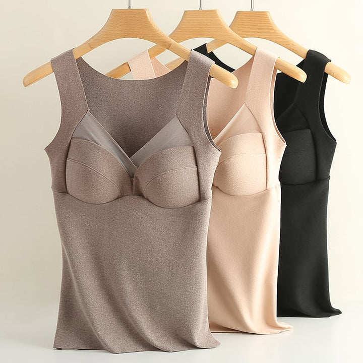 Top Damen mit integriertem Brustpolster