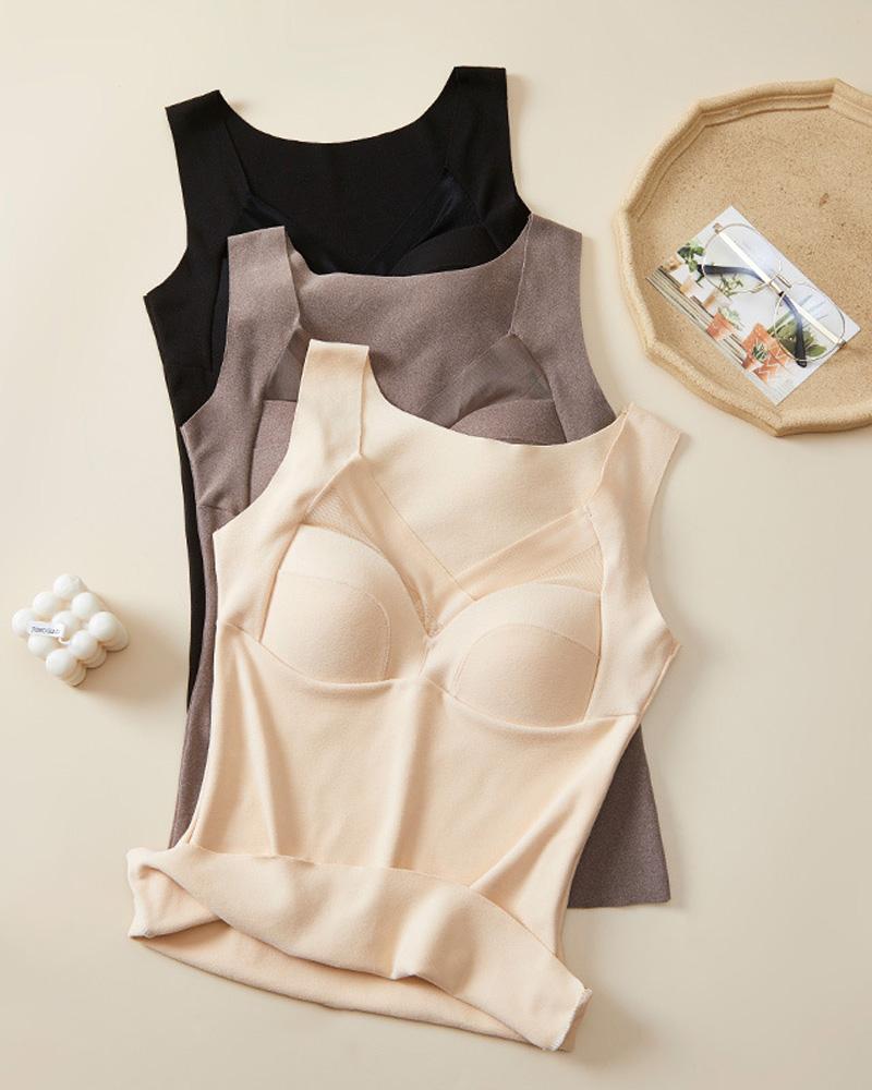Top Damen mit integriertem Brustpolster