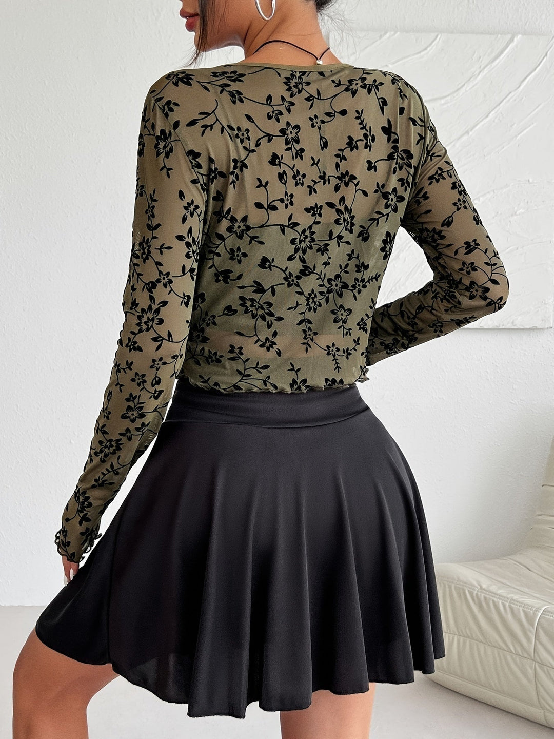 Transparente Mesh Damenjacke – Fleur