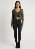 Transparente Mesh Damenjacke – Fleur