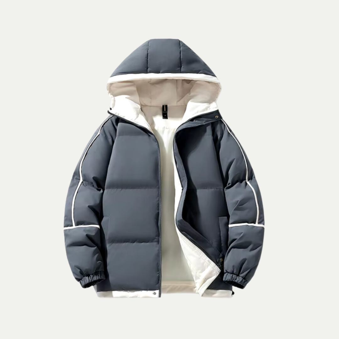 Unisex Kapuzen-Puffer-Parka – Isolierte Winterbekleidung