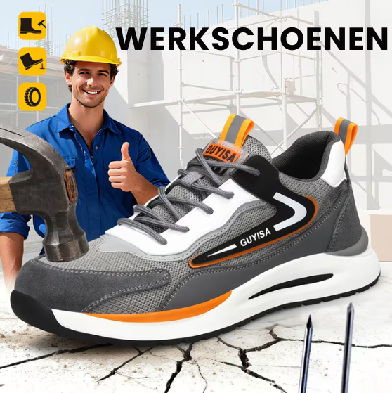 Arbeitsschuhe Herren | Sicherheitsschuhe | Stoß- &amp; Durchstichsichere Schutz