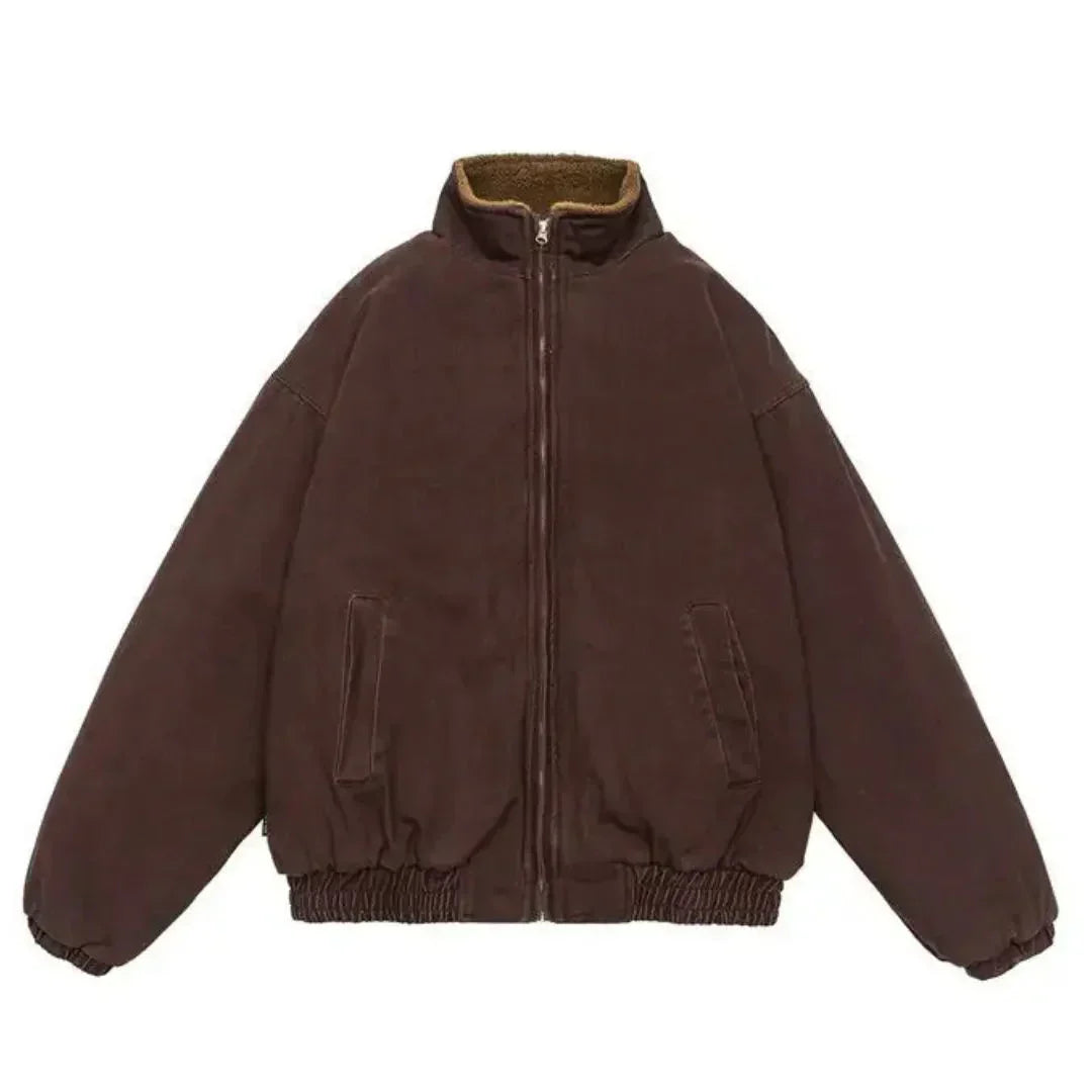 Herren Winterjacke mit durchgehendem Reißverschluss
