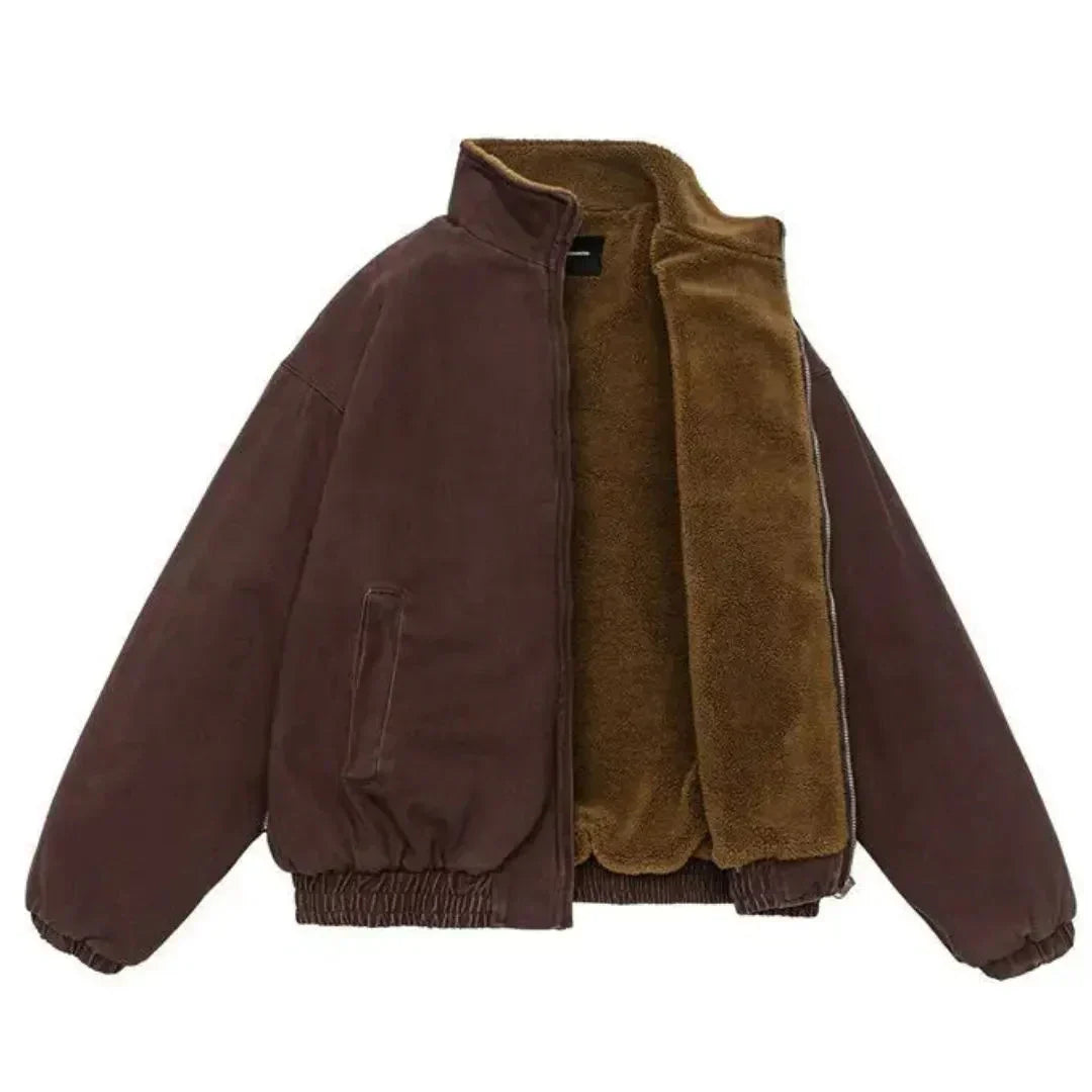 Herren Winterjacke mit durchgehendem Reißverschluss