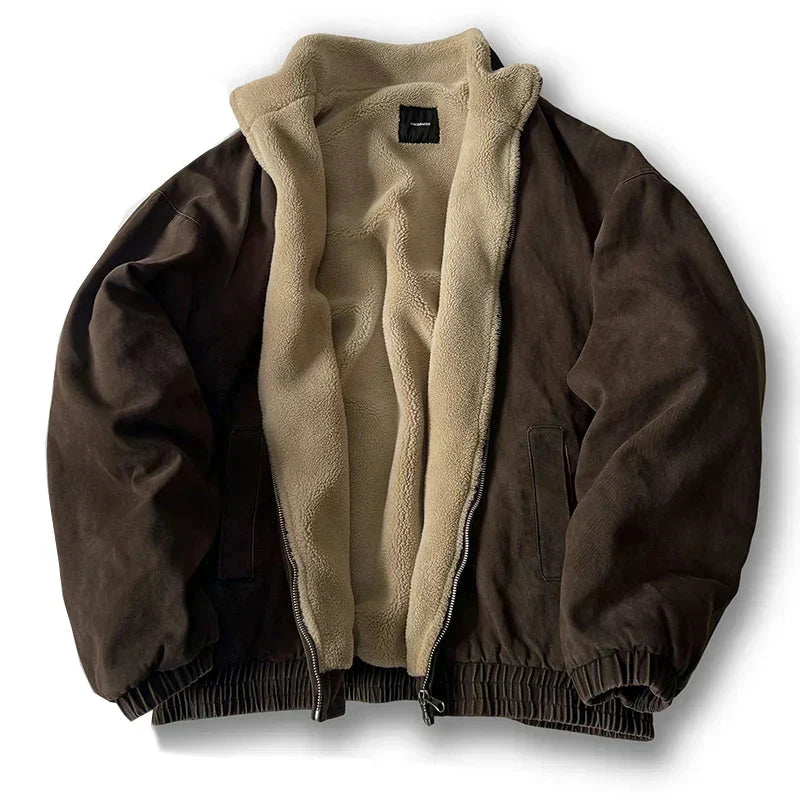 Herren Winterjacke mit durchgehendem Reißverschluss