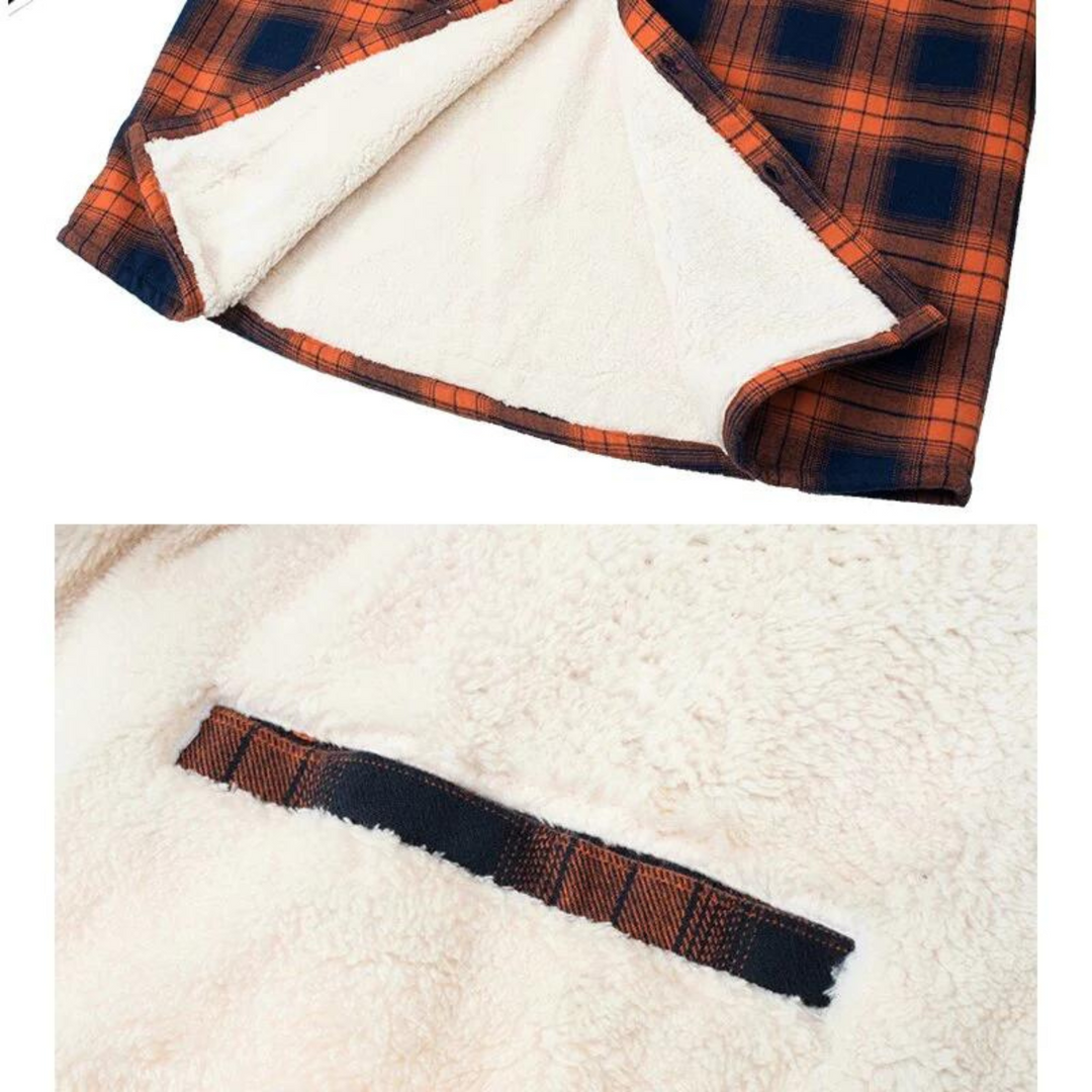 Winterjacke Herren | Karierte Jacke | Warmer Komfort für Herbst &amp; Winter