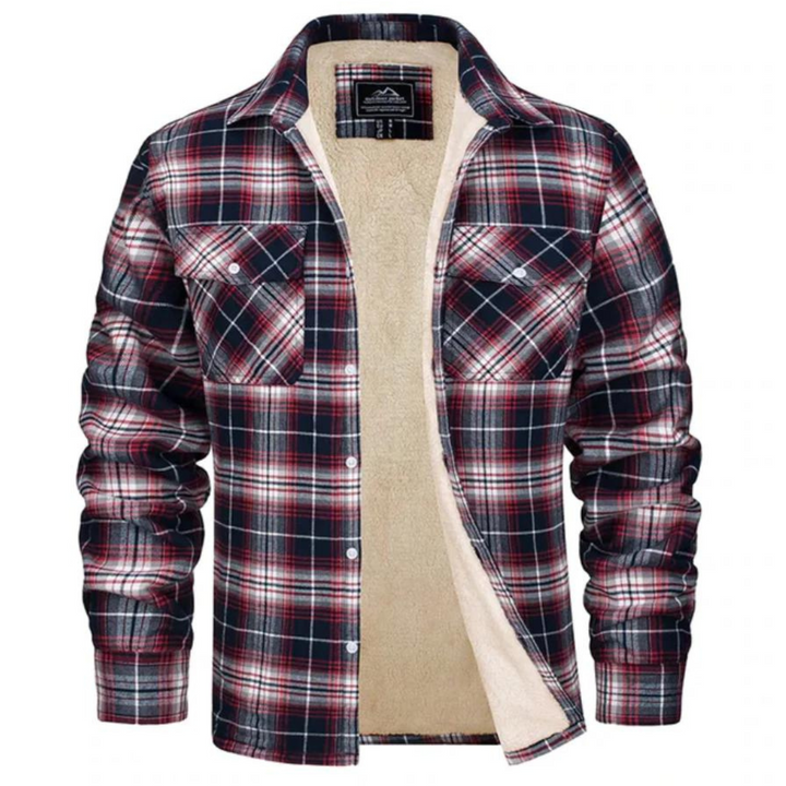 Winterjacke Herren | Karierte Jacke | Warmer Komfort für Herbst &amp; Winter