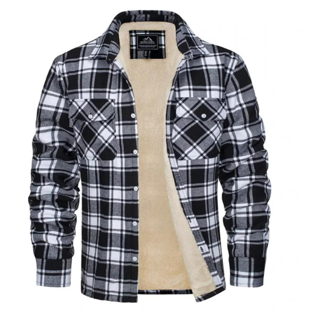 Winterjacke Herren | Karierte Jacke | Warmer Komfort für Herbst &amp; Winter