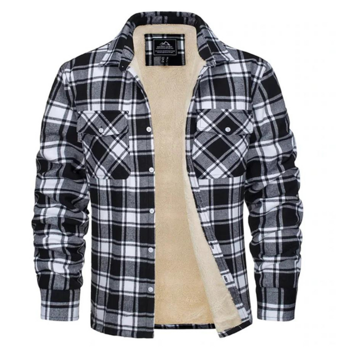 Winterjacke Herren | Karierte Jacke | Warmer Komfort für Herbst &amp; Winter