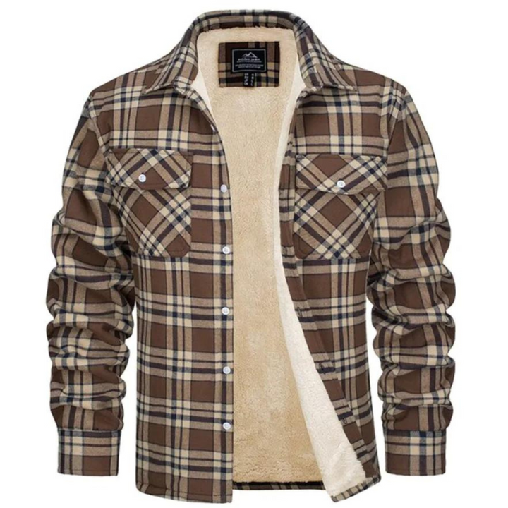 Winterjacke Herren | Karierte Jacke | Warmer Komfort für Herbst &amp; Winter