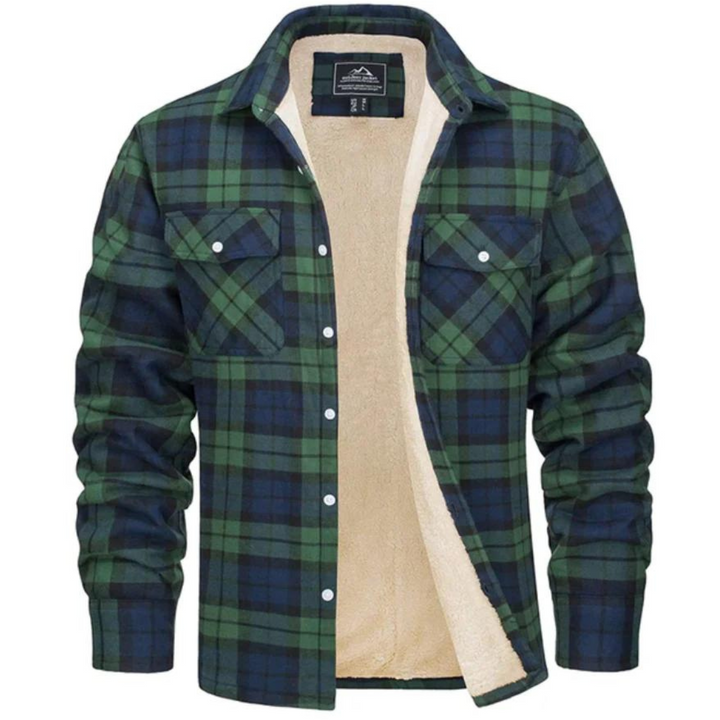 Winterjacke Herren | Karierte Jacke | Warmer Komfort für Herbst &amp; Winter