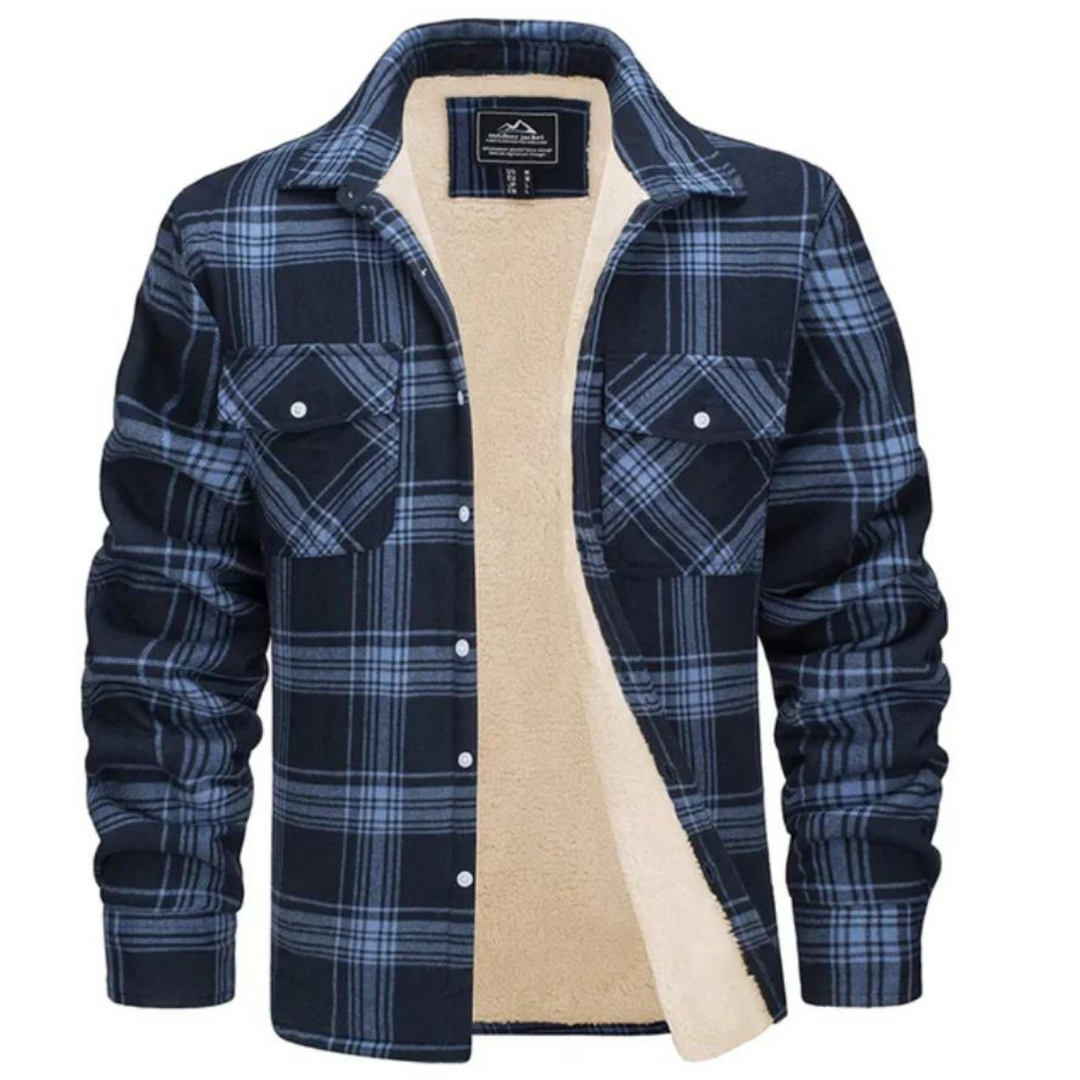 Winterjacke Herren | Karierte Jacke | Warmer Komfort für Herbst &amp; Winter