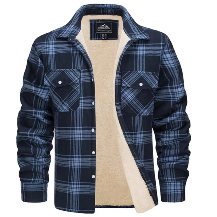 Winterjacke Herren | Karierte Jacke | Warmer Komfort für Herbst &amp; Winter