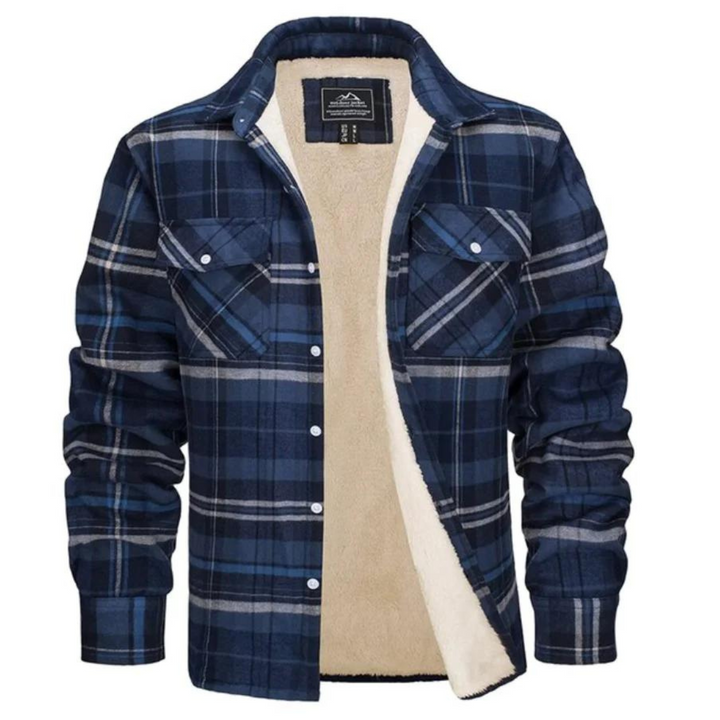 Winterjacke Herren | Karierte Jacke | Warmer Komfort für Herbst &amp; Winter