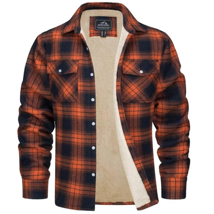Winterjacke Herren | Karierte Jacke | Warmer Komfort für Herbst &amp; Winter