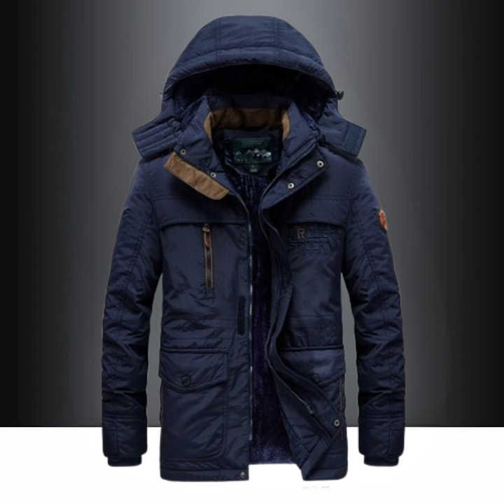 Winterjacke Herren | Winterjacken mit Kapuze Herren | Verstellbare Kapuze &amp; Smarte Aufbewahrung