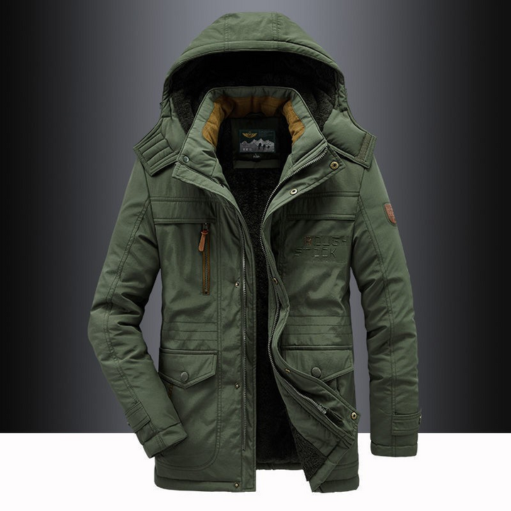 Winterjacke Herren | Winterjacken mit Kapuze Herren | Verstellbare Kapuze &amp; Smarte Aufbewahrung