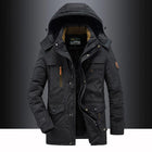 Winterjacke Herren | Winterjacken mit Kapuze Herren | Verstellbare Kapuze & Smarte Aufbewahrung