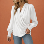Wickelbluse mit V-Ausschnitt für Damen | Rianne