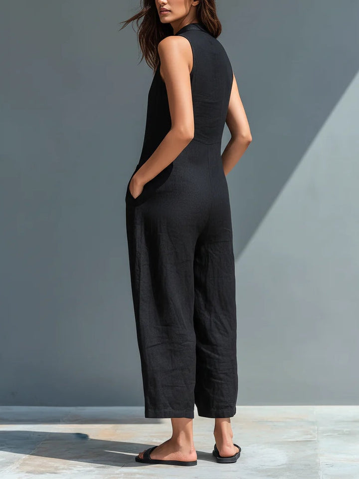 Lotte | Ärmelloser minimalistischer Jumpsuit