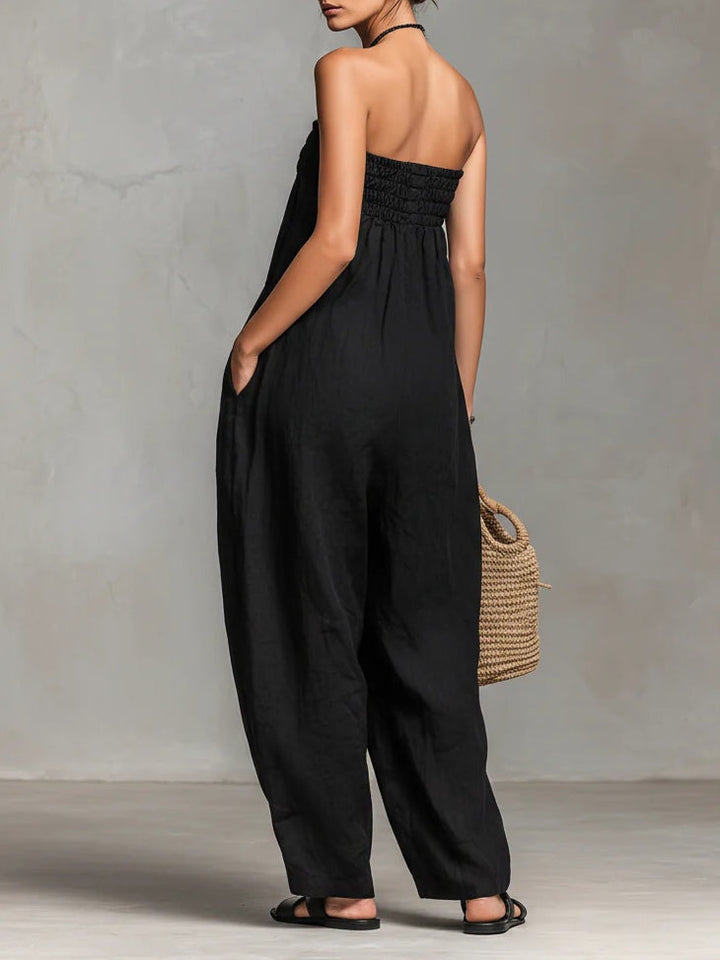 Nina | Strapless eleganter Jumpsuit