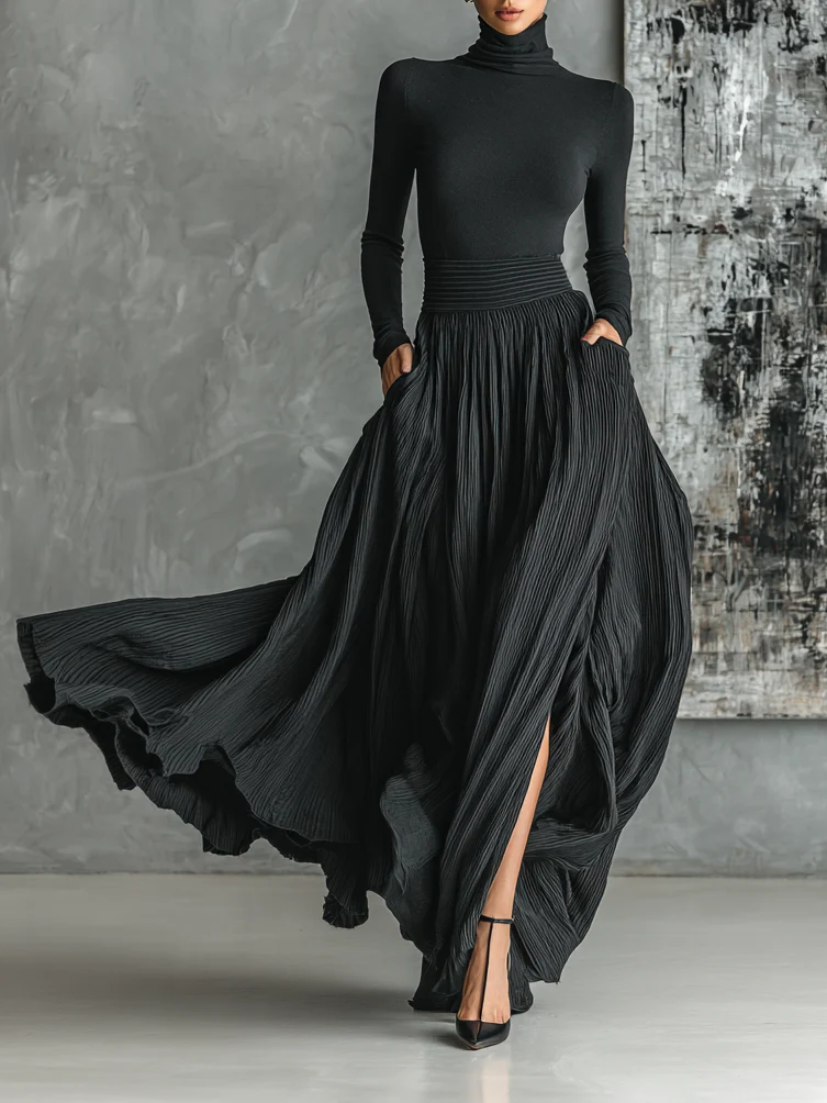 Eva | Elegantes Set mit Plissee-Rock