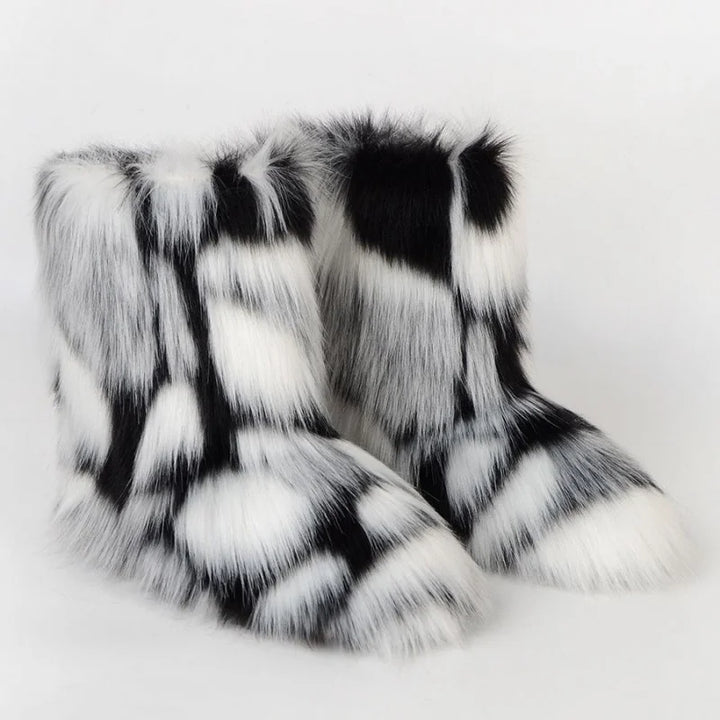 Yara Damen Schneestiefel | Flauschiges Design, Bequemes Material