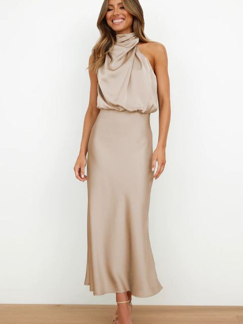 Celestine | Off-Shoulder Gala Maxikleid mit Bodycon-Passform