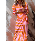 Damen Elegantes Wickelkleid