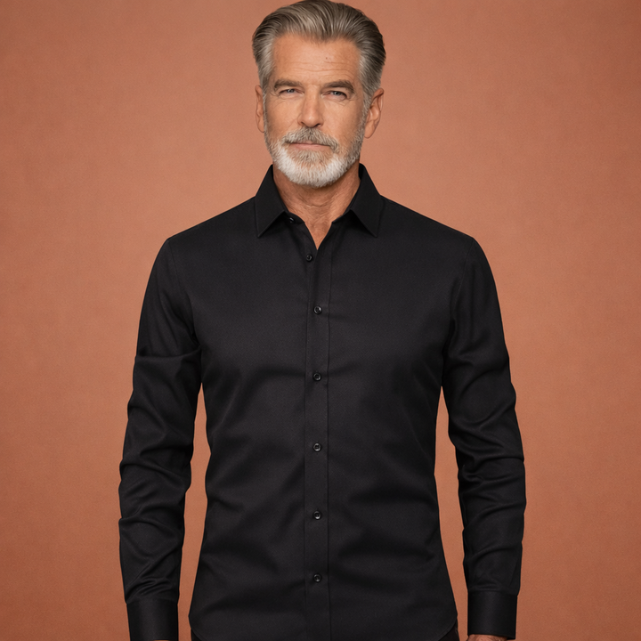 Slim-Fit Herrenhemd mit langen Ärmeln für Business- und Freizeitoutfits | Reinout