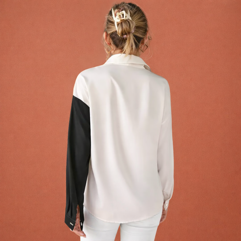 Elegante Damenbluse mit Blumenprint und Knopfverschluss | Carlijn