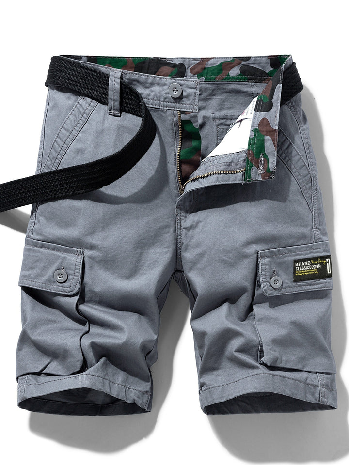 Lässige Cargo-Shorts für Herren mit Gürtel und Taschen