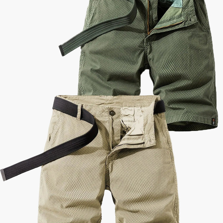Herren-Bermudashorts mit Gürtel für Sommer- und Outdoor-Aktivitäten