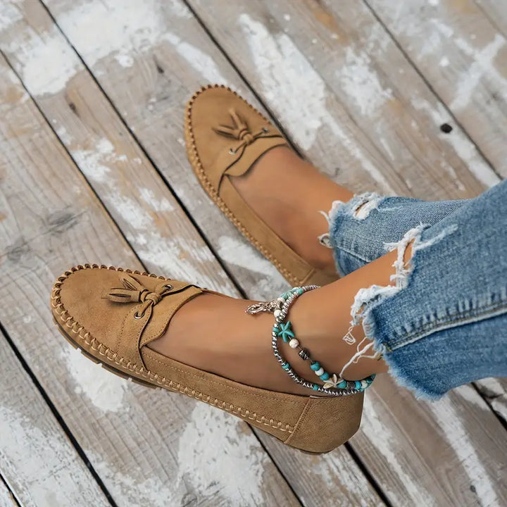 Ingrid - Damen Orthopädische Vintage-Schuhe mit Komfort-Fußbett