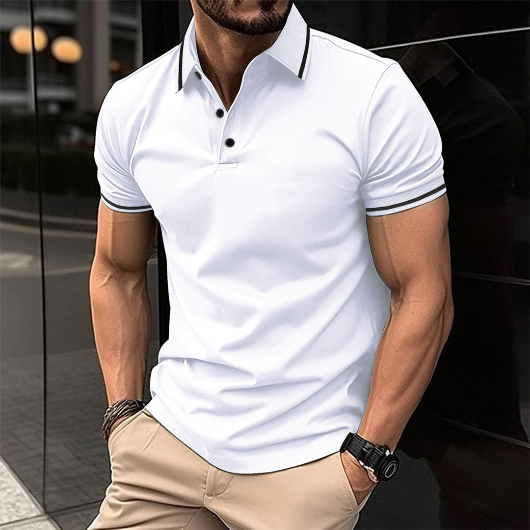 Lewis – Kurzarm-Polo mit klassischem Kragen für Herren