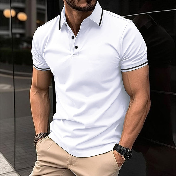 Lewis – Kurzarm-Polo mit klassischem Kragen für Herren
