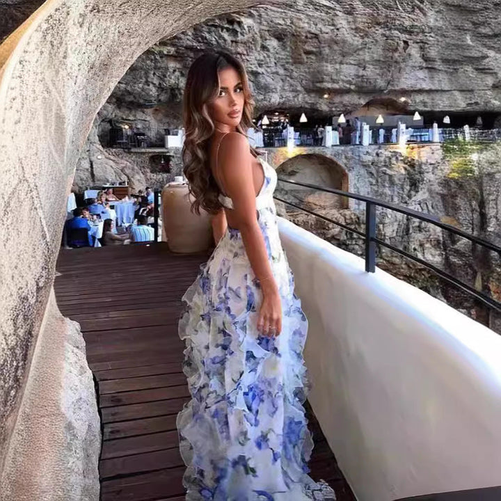 Charlotte – Kleid mit 3D-Effekt und langem Rock