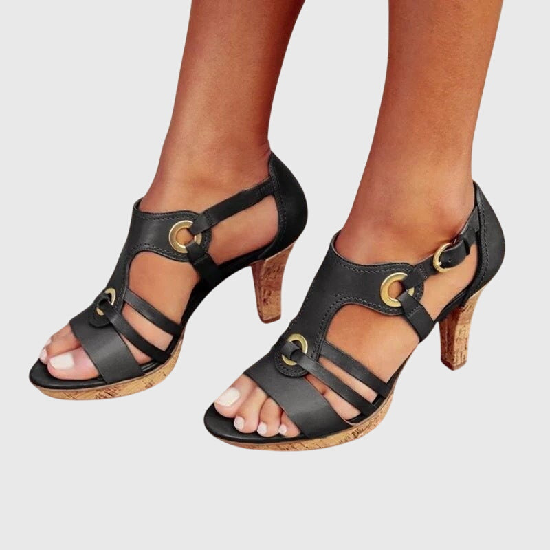Carla - Damen Elegante Absatzschuhe mit Blockabsatz und Komfortpolsterung
