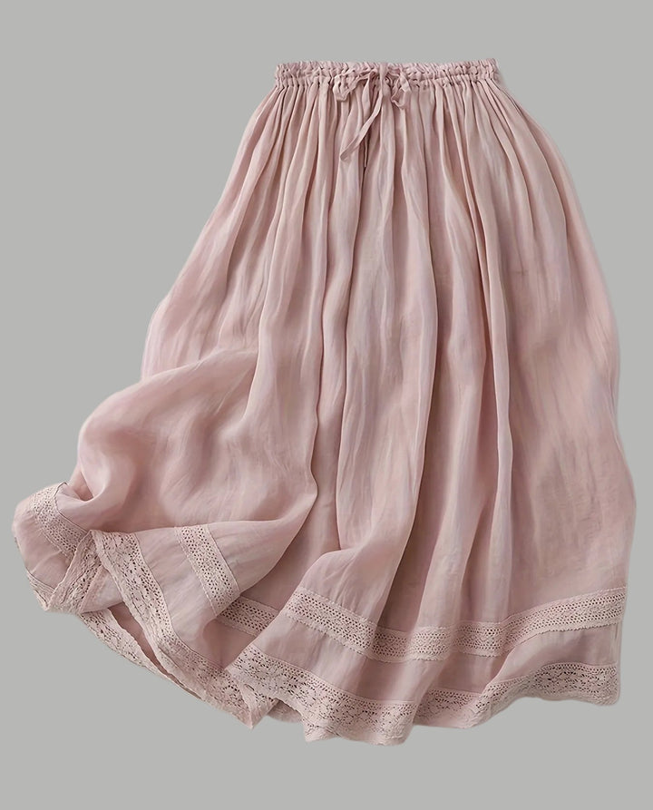 Damen Unterrock Vintage Romantisch Mit Spitzen-Details Für Den Sommer